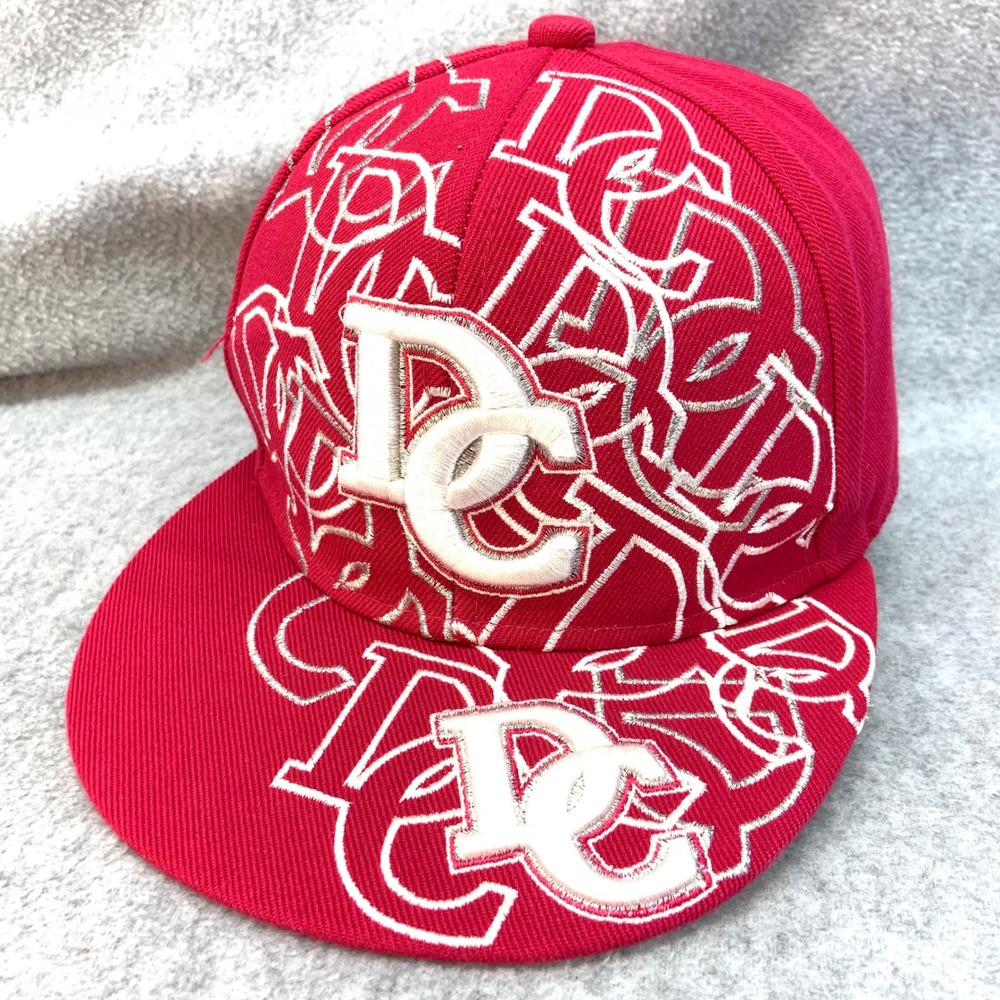 DC Logo Embroidery Pink City Hunter Flat Brim Hat Washington DC Size L